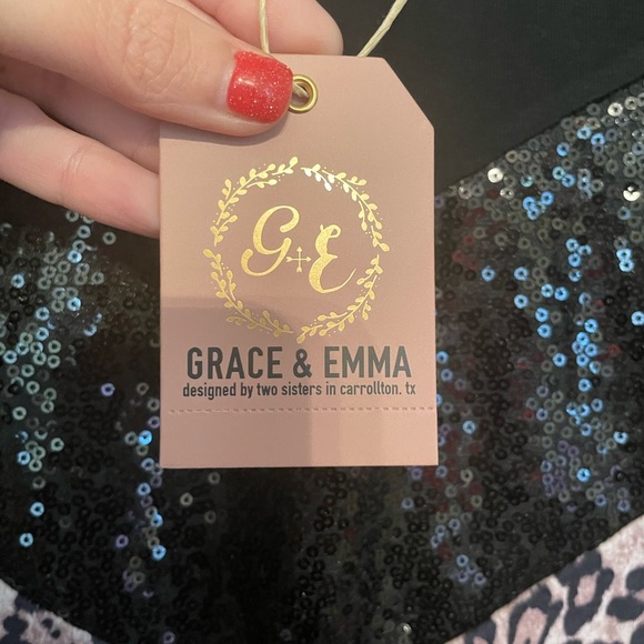 Ladies size Medium Grace & Emma Sequin Cheetah print dress-NWT - Picture 2 of 6